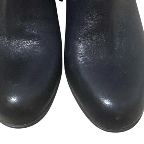 Franco Sarto dark navy blue leather booties. Sz 37.5 - Picture 7 of 16